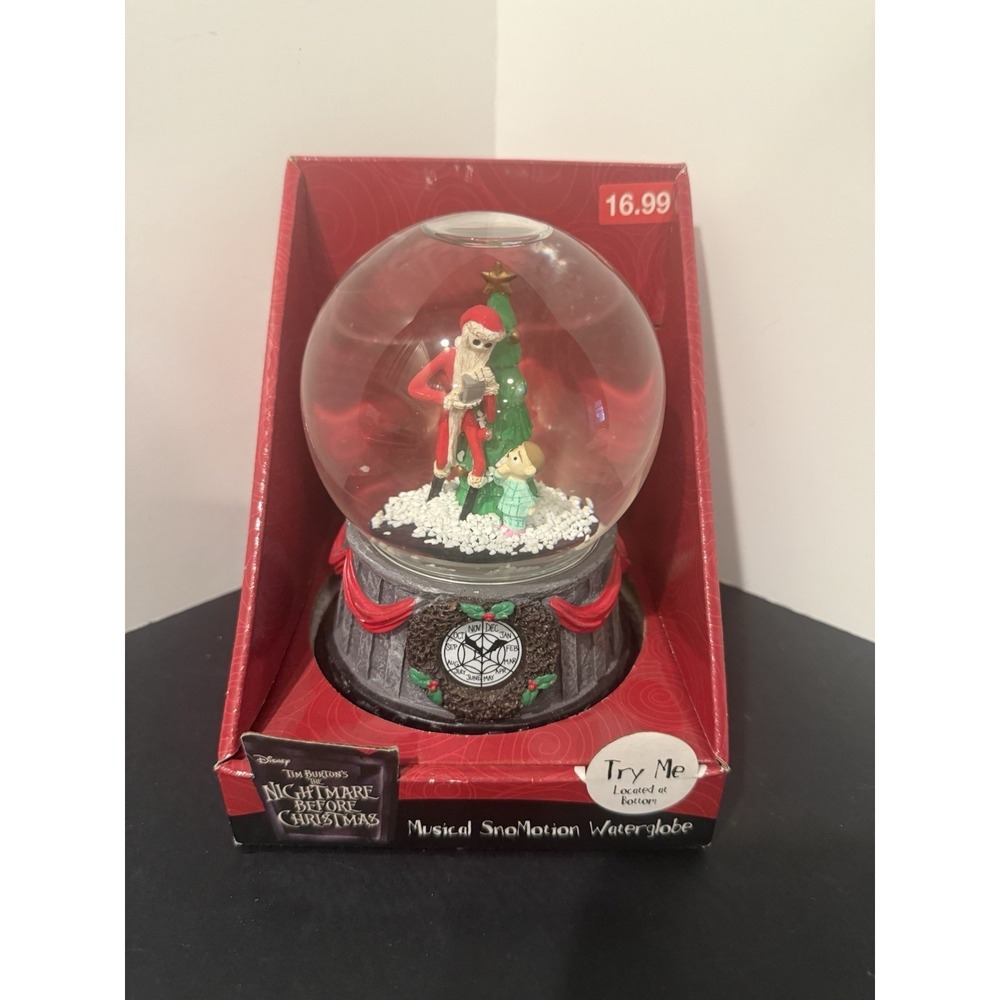 Disney Nightmare Before Christmas - Musical Snomotion Waterglobe‎ 2017 NEW